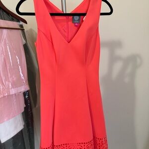 Vince Camuto Vibrant Coral Mini Dress